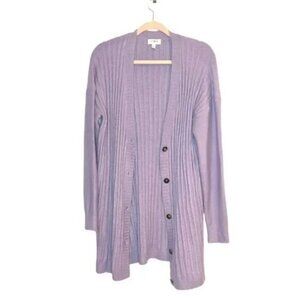Umgee Purple Button Knit Cardigan Size S